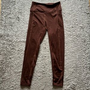 Brown Capri Leggings